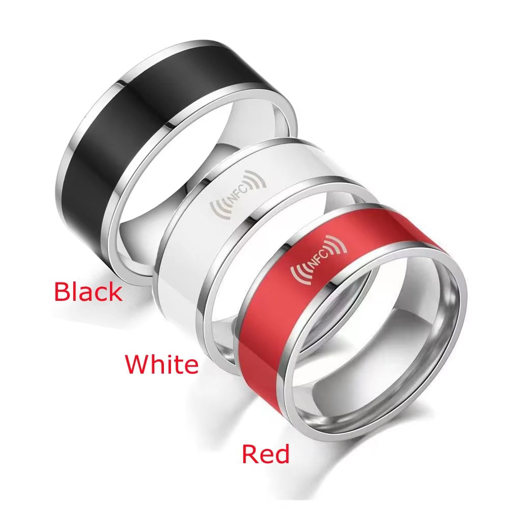 Fashion Multifunctional Waterproof Technology Intelligent NFC Finger Ring Wearable Connect Smart