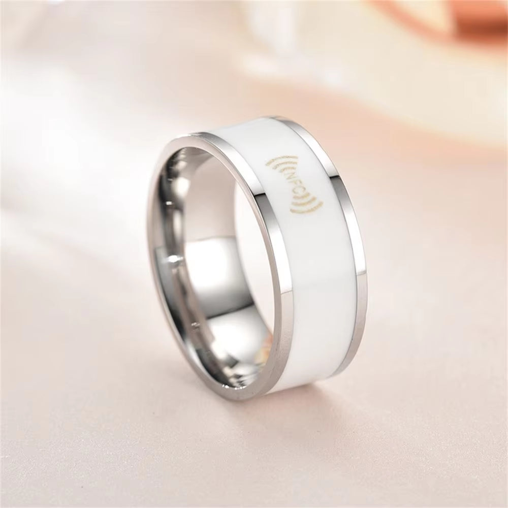 Fashion Multifunctional Waterproof Technology Intelligent NFC Finger Ring Wearable Connect Smart